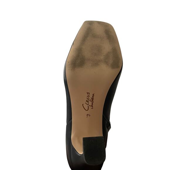 Sam Edelman Circus NY Emmy Tall Boots Square Toe Zip Up in Black Size 9 1/2 - Picture 7 of 8